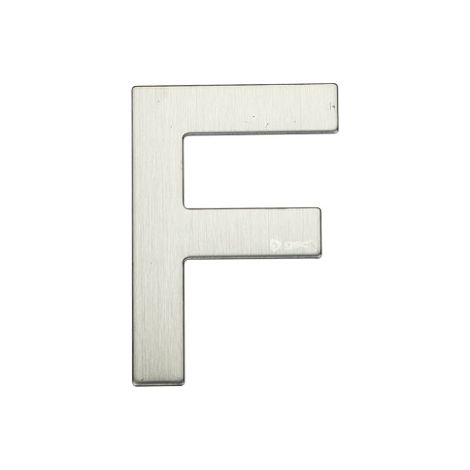 Türbuchstabe F Edelstahl mit Kleber GSC 003302625