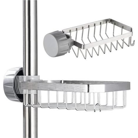 Étagère Douche - Acier Inoxydable 304 - Sans Perçage - Rangement Pratique - Design Contemporain (1/4)