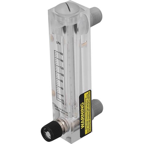 Débitmètre à liquide réglable 16-160 L/h, transparent, haute précision, type panneau