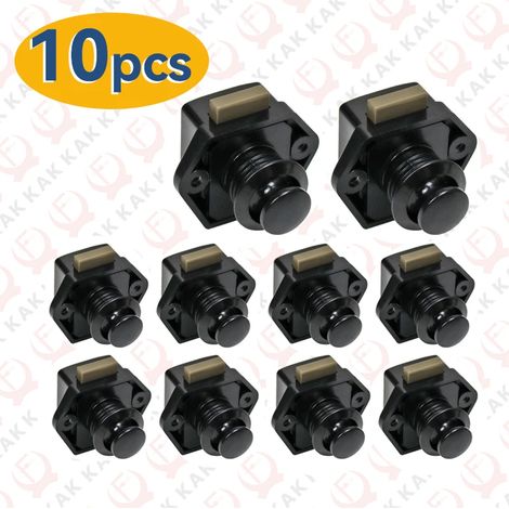 (10 pièces) Kit de verrouillage à bouton-poussoir 5 pièces pour camping-car, loquet de tiroir sans clé, ouverture de 20 mm (1/5)