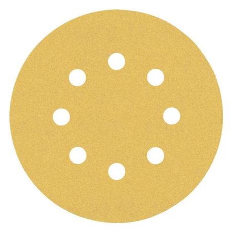 2608900807 - KIT 5 FOGLI BOSCH D.125mm P.120 8 FORI , EXPERT for LEGNO+VERNICE