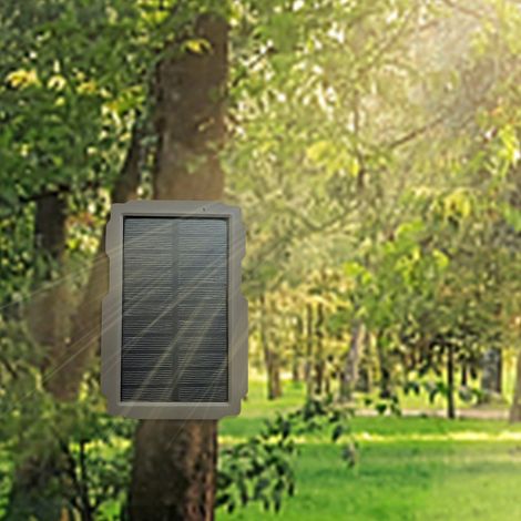 Solarpanel-Set für Wildkameras, 3000 mAh, 6 V–12 V, wiederaufladbar, für Jagdkameras