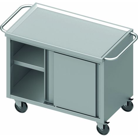 Chariot en Inox Avec Placard à Porte Coulissante - Stalgast