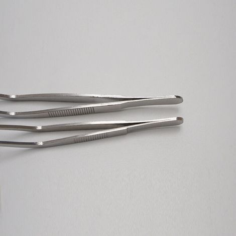 Pinces en acier inoxydable de 200 mm de long, ustensiles de cuisine professionnels pour le service des aliments (1/3)