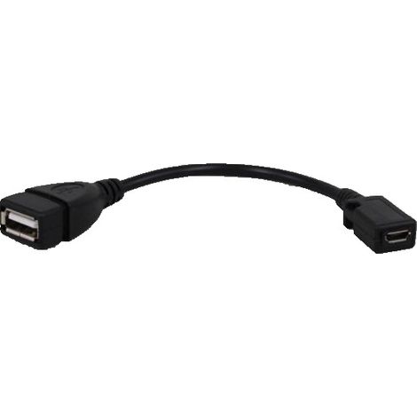 USB-Buchse auf Micro-USB-Buchse Adapterkabel, USB-Buchse auf V8-Buchse Adapterkabel, kurzes USB-Buchse auf V8-Buchse Adapterkabel (1/5)