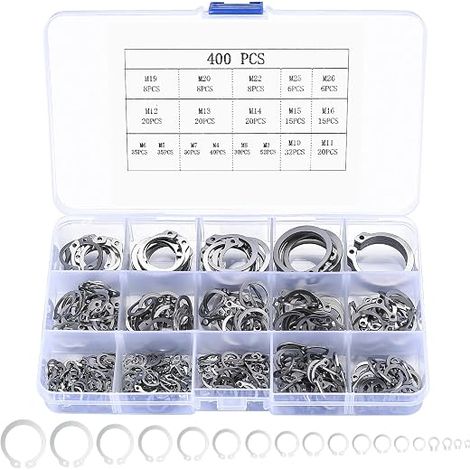 Clip Fixing Rings - 18 Sizes of Fixers for Many Fixing Jobs (1/5)