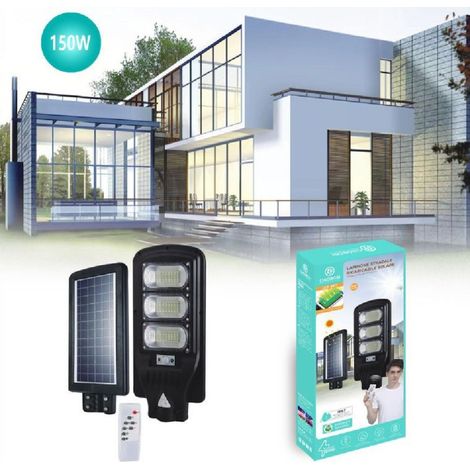 Trade Shop - Farola Led Panel Recargable Luz Solar 150w Mando A Distancia Led-8511 - (1/3)