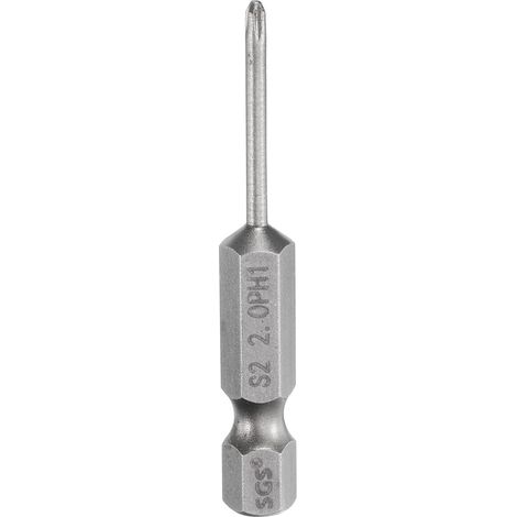 Embout De Tournevis Cruciforme 1 Ph1 2" (50mm) Long en Acier S2 (1/5)