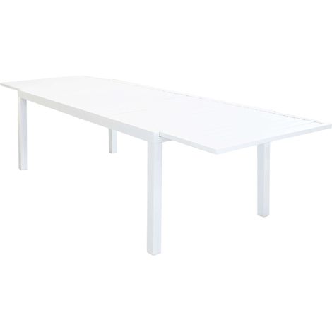 DEXTER - set tavolo in alluminio cm 200/300 x 100 x 74 h con 6 sedie Aulus (1/4)
