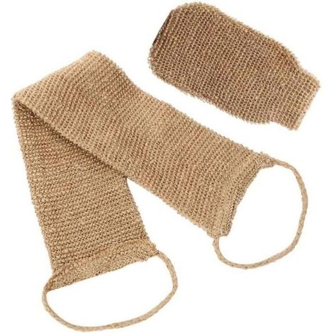 Gant Exfoliant Chanvre - Sangle Lave-Dos Pour Accès Difficiles - Pour Hommes Et Femmes - 1 Pièce (1/4)