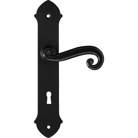 MALTA Türgriff mit Schlüsselplatte 72 mm SCHWARZ