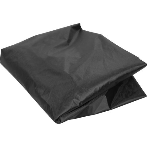 Housse de bac à sable hexagonale imperméable avec cordon de serrage pour jouets de sable et jardin extérieur, noire (1/5)