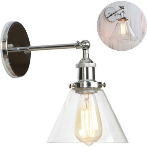 Moderne Clair Verre Dôme Mur Éclairage Mur Lampes Vintage Industriel Loft Mur Lampes Antique Déco Design Mur Éclairage Cuisine Mur Lumière (1/4)