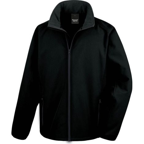 Veste Softshell Homme Result Core Printable Noir L