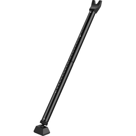 Barre de Sécurité Télescopique Porte de Terrasse Réglable 84-113cm Barre de Sécurité Antivol, 3 Niveaux Réglables, Structure Robuste, Charge 250 kg, Socle du Coussin Amortisseur (1/5)
