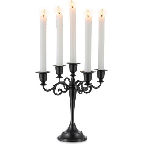 5 Bougeoirs pour Le Mariage, Bougie en Alliage De Zinc, Table À Manger, Dîner Aux Chandelles, Intérieur D’hôtel, Ornements De Décoration (1/5)