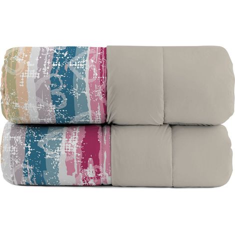Trapunta Invernale Singola Stampata in Microfibra 200gr Double Face Love Lines (1/3)