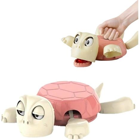 3D-gedruckter Schildkröten-Untersetzer, origineller Untersetzer mit gruseliger Schildkröte, niedlicher isolierter Becherhalter (Rosa) (1/5)