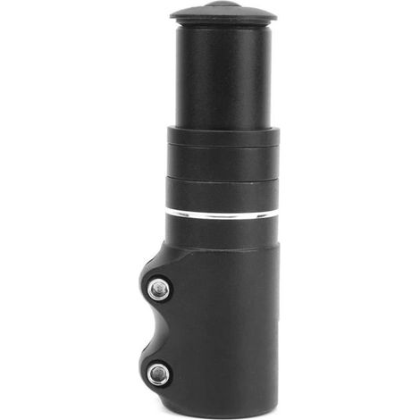 Riser de potence de vélo, rallonge de guidon noir Flexible Texture mate (1/4)