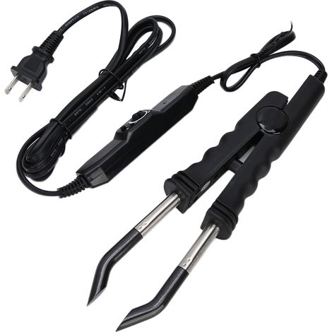 Fer à connecter extensions capillaires réglable en température noir prise US 110V (1/5)