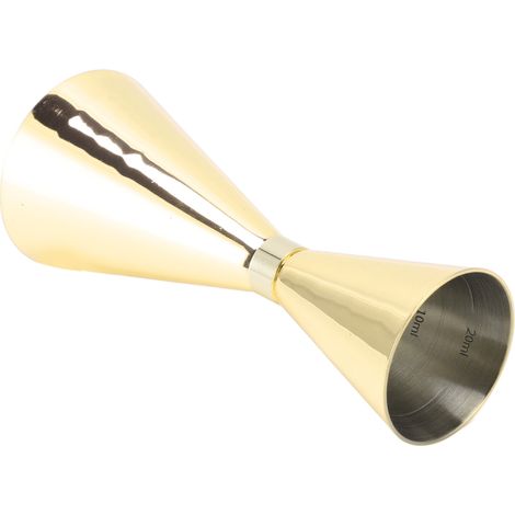 Cône doseur japonais en acier inoxydable doré, jigger 30-60 ml, verre doseur à anneau doré, mesureur d'onces pour cocktails (1/5)
