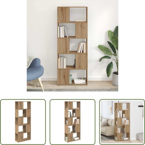 vidaXL Wohnzimmer - TV-Schrankset Wandmontiert Braun 60 x 24 x 156 cm Holzwerkstoff (1/5)