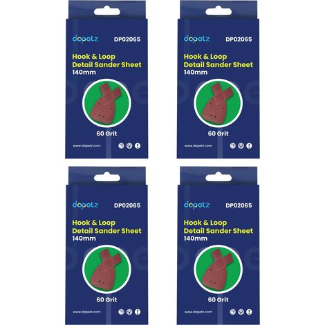 Dapetz ® Mouse Detail Sanding Sheets to Fit Black and Decker Palm Sander 60 Grit 40 PC,Ideal for Grinding Polishing of Metal, Wood, Rubber, Leather, Plastic, Stone, Glass and Other Materials. (1/5)