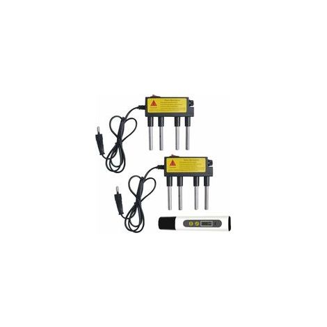 Deux testeurs pour l’électrolyse de l’eau + 1 stylo-test portable léger – Pour mesurer rapidement et précisément la qualité de l’eau électrolysée (pH, ORP, TDS) (1/5)