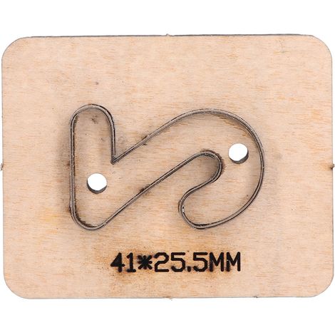 Matrice de découpe numéro 2, lames en acier allié pour bois, carton, cuir, argile et cadeaux - poinçon à plaques multiusage. (1/5)