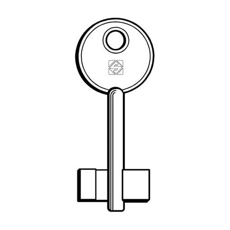 CHIAVE DOPPIA MAPPA IDM 5ID5 SILCA - OTTONE NICHELATO- 5 pezzi