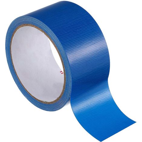 Ruban adhésif résistant à l'eau, simple face, pour équipements électriques, idéal pour la décoration de tapis de scène, de moquette ou de sols (bleu foncé/5 cm x 13 m) (1/5)