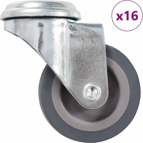 vidaXL 16 pcs Bolt Hole Swivel Casters 50 mm (1/5)
