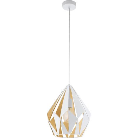 Lustre CARLTON 1, suspension à flamme vintage, lampe suspendue rétro (1/3)