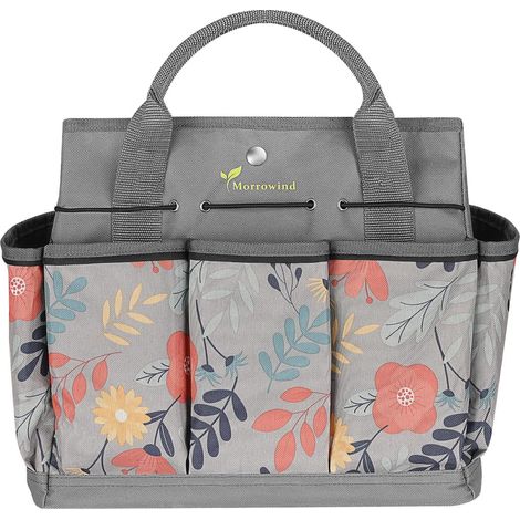 1 Sac Outils Jardin Tissu Oxford 8 Poches Fond Renforcé Rangement Pelouse (1/5)