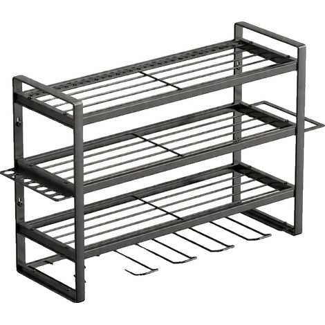 Werkzeugorganisator, 4-stufige Aufbewahrung, fasst 12 Bohrer, L-67x20x42cm (1/2)