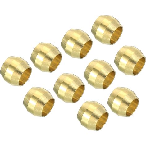 60 Paquet 4mm Tube OD Laiton Compression Manchons Viroles (1/5)