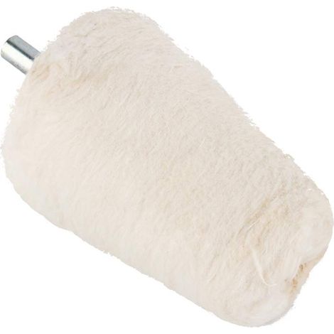 Tampons de Polissage en Mousse en Forme de Cône pour Automobile, Bateau, Roues avec Perceuse électrique, Vadrouille de Polissage en Flanelle Blanche (1/5)
