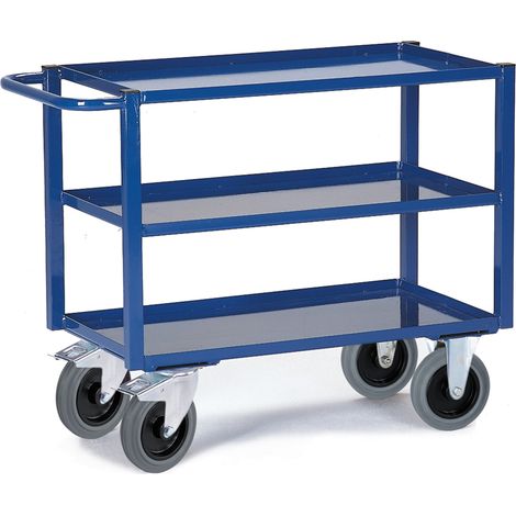 Rollcart Tischwagen mit 3 Blechwannen 1200x700mm