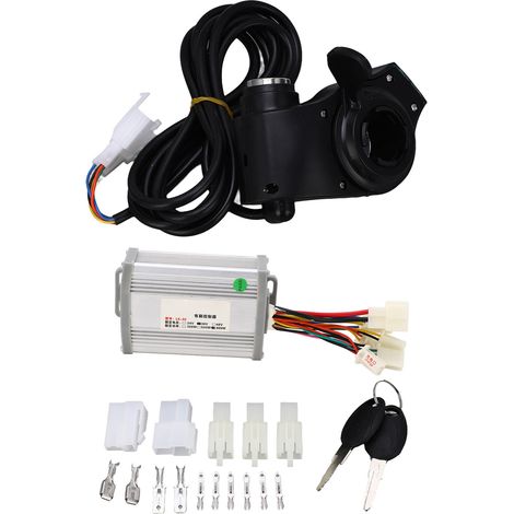 Kit contrôleur moteur vélo 36V 800W, poignée d'accélération, écran sensible, contrôleur moteur à balais avec clés pour conversion (1/5)