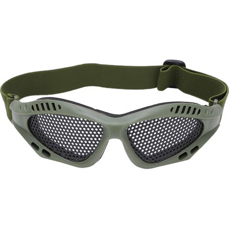 Stoßfeste Schutzbrille aus Netzgewebe für Schießsport, Radfahren und Outdoor-Aktivitäten – Militärgrün (1/5)