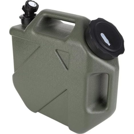 Réservoir d'eau pour camping-cars, récipient d'eau portable avec poignée, bidon de qualité alimentaire avec robinet, parfait pour les voyages, le camping, les barbecues et la pêche (1/4)