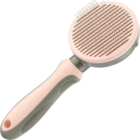 Selbstreinigender Hundekamm – Edelstahlnadeln – Ergonomisch – Massage (1/5)