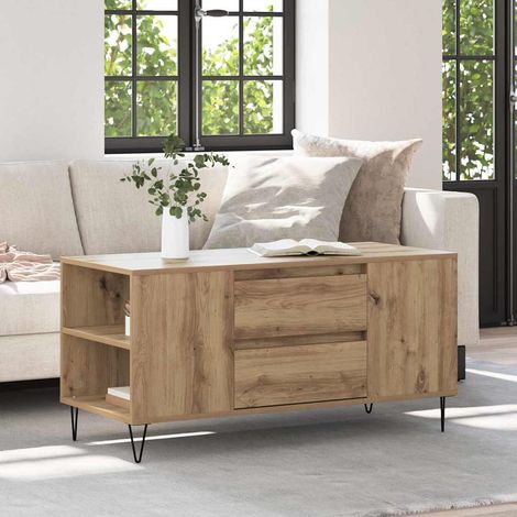 Coffee Table Artisan Oak 102 x 44.5 x 50 cm Engineered Wood vidaXL (1/5)