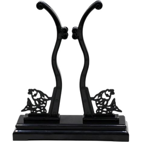 léger en plastique noir démontable support rond pour (1/5)