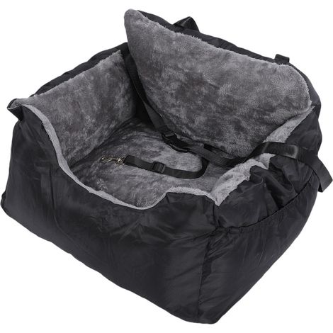 TONYSA Siège de voiture pour chien, sangles réglables, doux, moelleux, amovible, lavable, lit de voyage pour animaux de compagnie, pour rangée avant et arrière (1/5)