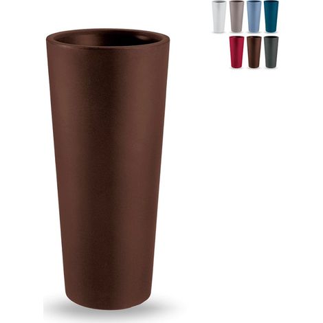 Runde hohe Genesis-Vase  100 cm - Schokolade