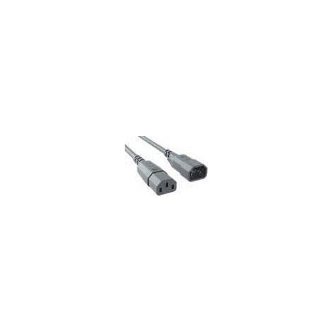 BACHMANN Prolongación H05VV-F3G1,0,gris L:2,0m,C14/C13, 356.904