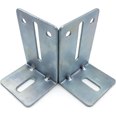 Supports en L en acier galvanisé pour montage et support robustes (paire) (1/5)