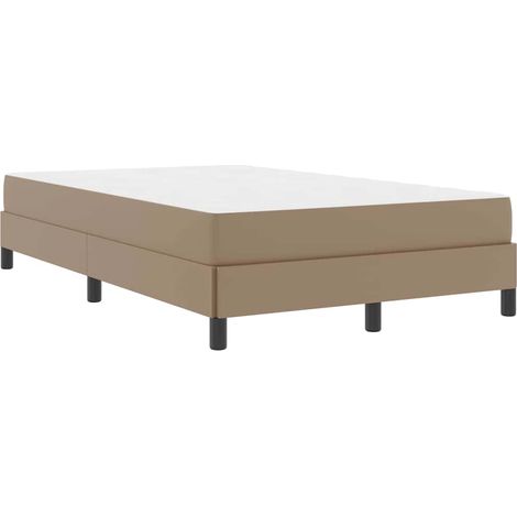 Lit double,Lit adulte,Lit avec matelas Cappuccino 120 x 190 cm Faux cuir CFW693170 (1/5)