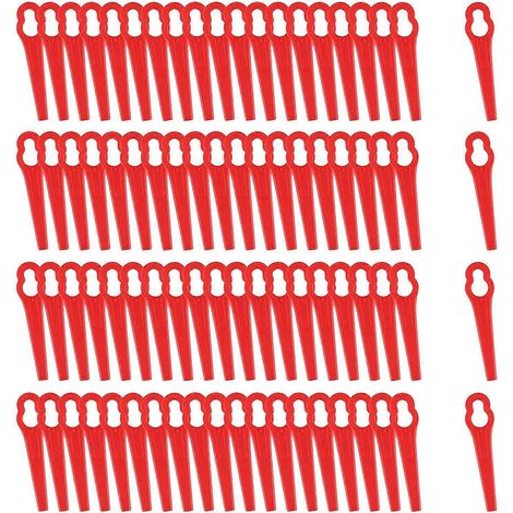80 pièces de coupe-bordures en plastique de 8,3 cm pour tondeuse à gazon -- (1/5)